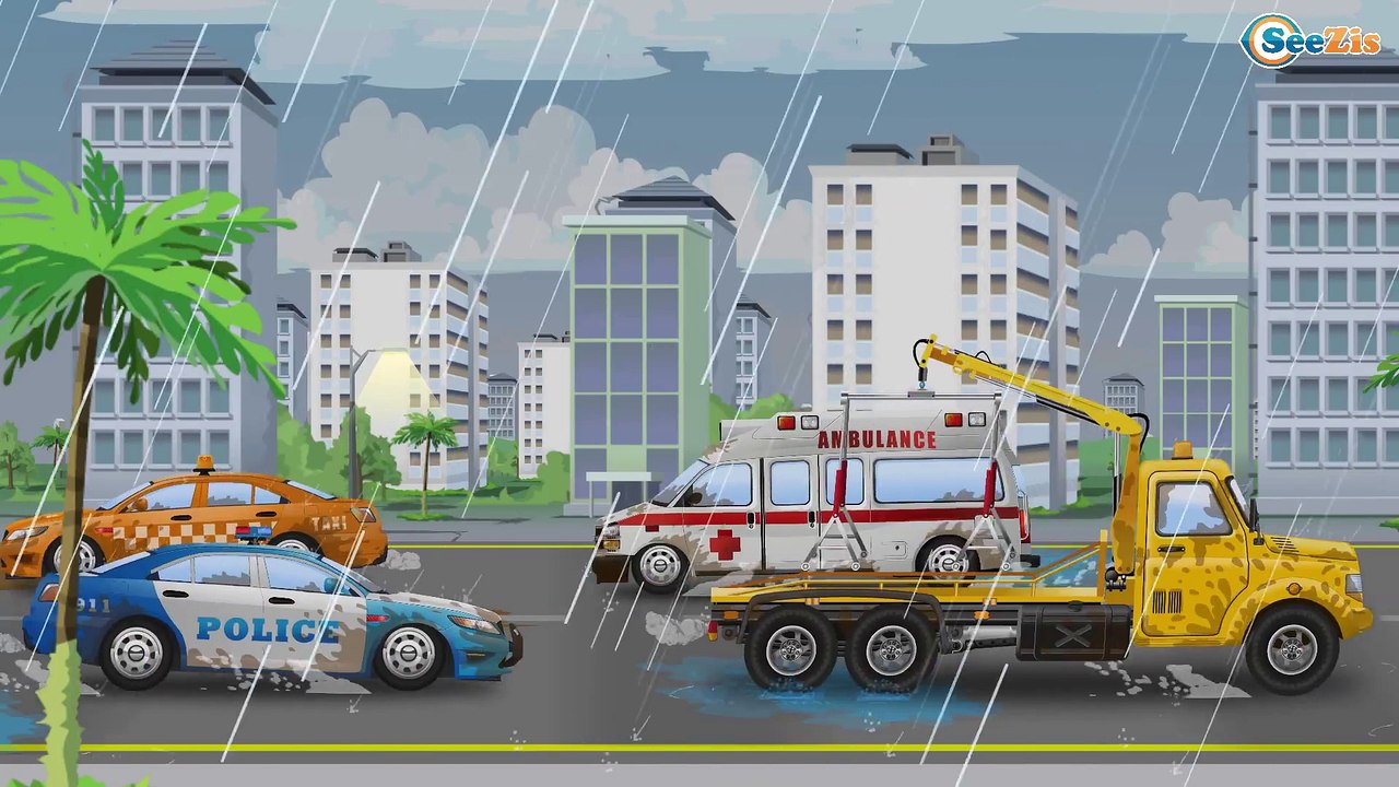 Monster Truck Chase | Monster Trucks Kids Car Cartoon | Real Trucks For Children