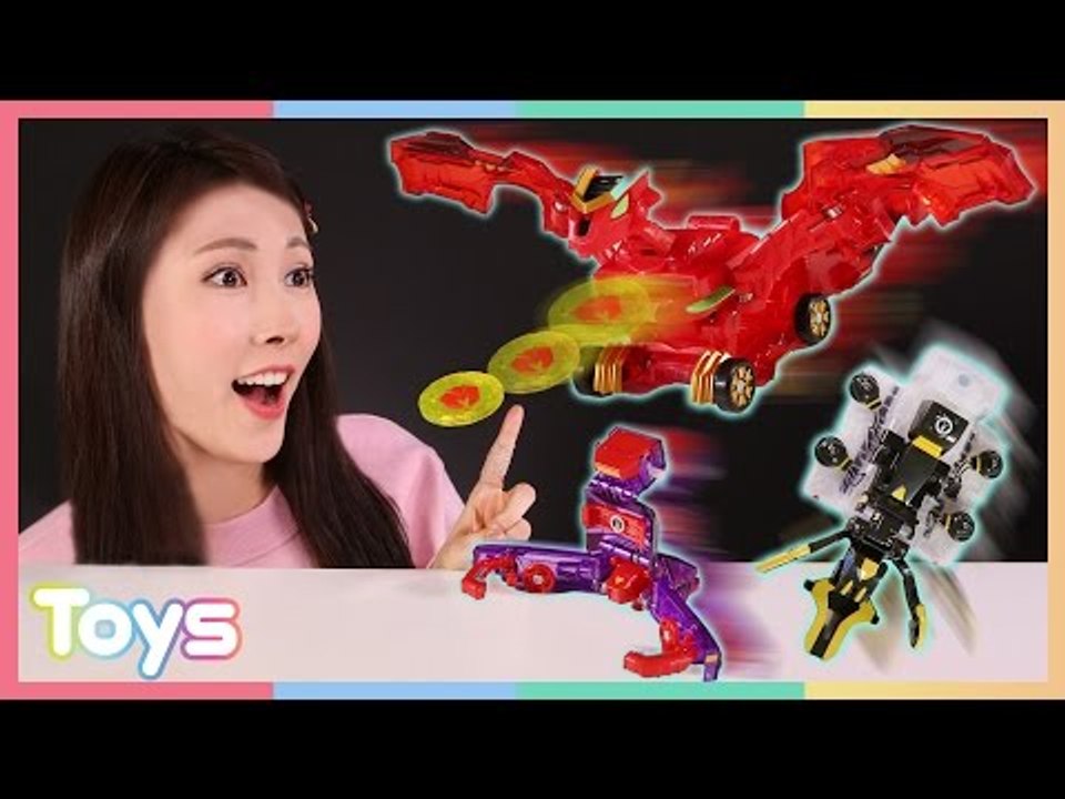 [캐리] 터닝메카드W 버키 아라게 스페셜 디스크캐논 메카니멀 변신 자동차 배틀 놀이...