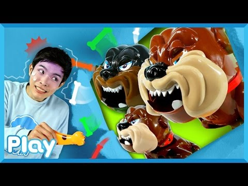 캐빈과 꼬마 캐리의 두근두근 불독 복불복 보드게임 대결 놀이 l 캐리앤 플레이