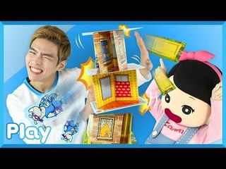 캐빈과 꼬마 캐리의 아슬아슬 슈퍼 라이노 카드 게임 대결 l 캐리앤 플레이