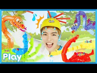 웻헤드 벌칙을 피해라! 캐빈의 드래곤 반지게임 보드게임 장난감 놀이 l 캐리 앤 플레이