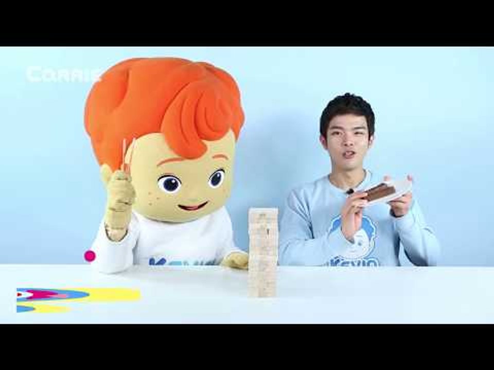 캐빈과 꼬마 캐빈의 초콜릿 가져가기 젠가 게임 대결 l 캐리앤 플레이