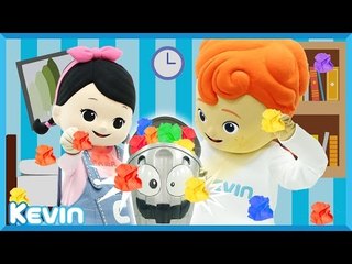 캐빈과 캐리의 못말리는 휴지통 보드게임 장난감 놀이 l 캐리 앤 플레이