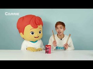 초코스틱 과자를 가져라! 캐빈형과 캐빈의 초코스틱 보드게임 대결 놀이 | 캐리 앤 플레이