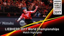 2017 World Championships Highlights I Xu Xin vs Tomokazu Harimoto (1/4)