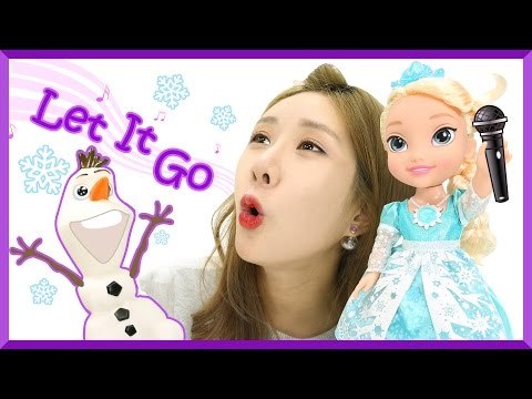 Disney’s Frozen Snow Glow Elsa Doll “Let it go in 6 different languages! | CarrieAndEnglish