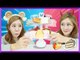 BALANCE CAKE BOARD GAME CHALLENGE!! Angel Julie VS Devil Julie! | CarrieAndEnglish