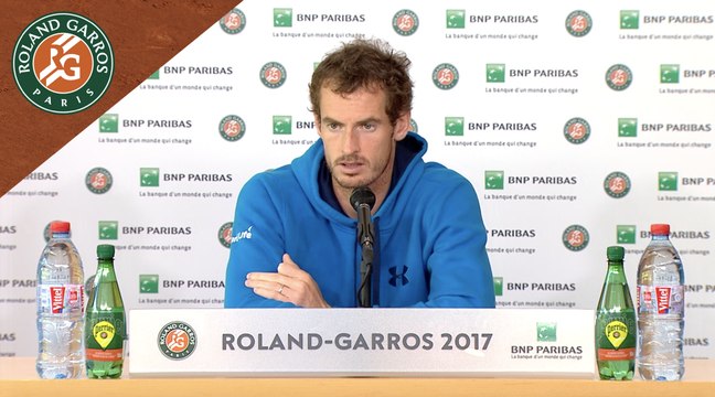 Roland Garros 2017 : 1/8e de finale Conférence de presse Andy Murray