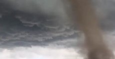 Huge Tornado Spins Through Alberta Town
