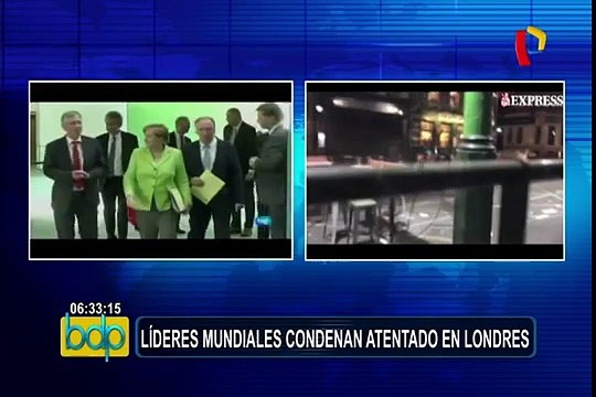 Líderes mundiales muestran su solidaridad tras ataques en el Reino Unido