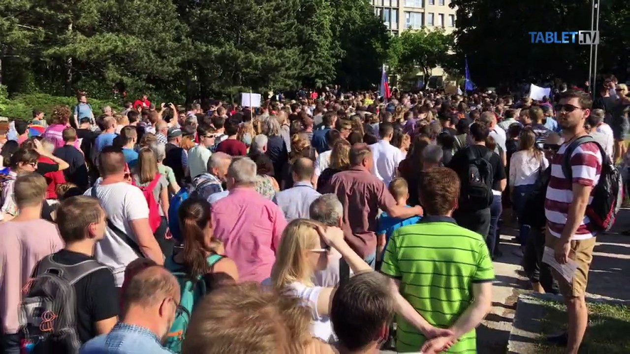 ZÁZNAM: Protikorupčný protest