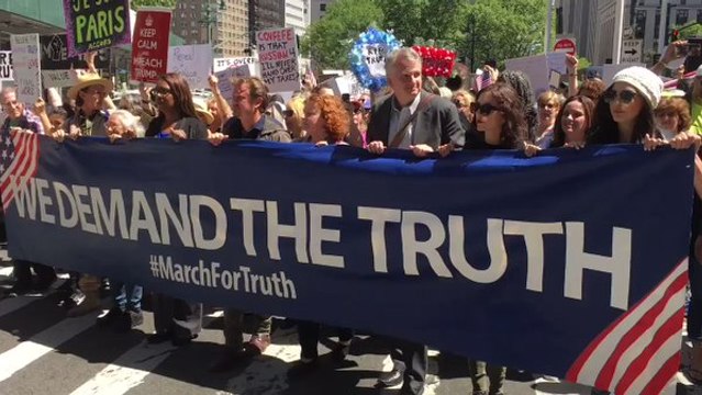 'March For Truth' in New York City Calls for Russia Investigation