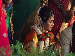 Anchor Anushree seen in bridal look during a movie shoot at Udupi