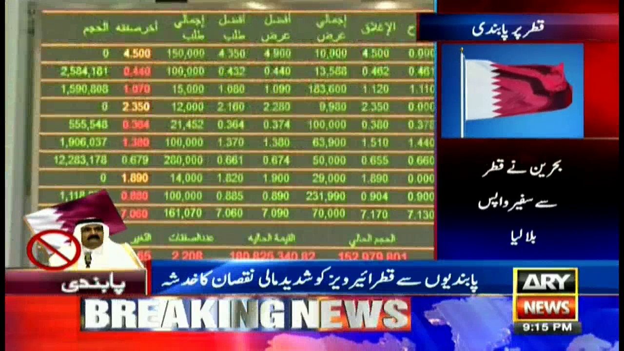 Qatar stocks tumble 7% as six Arab nations cut diplomatic ties