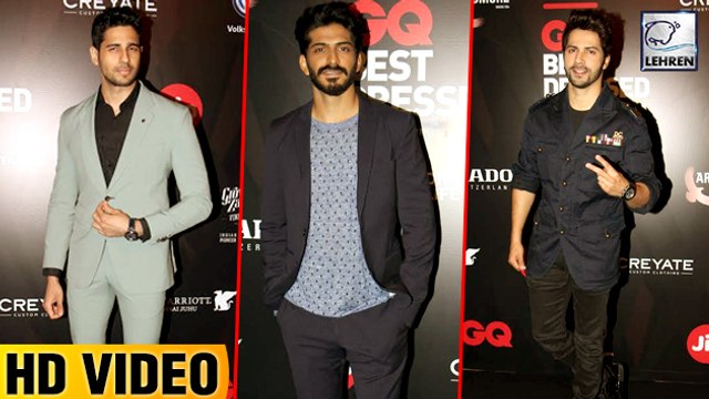 Bollywood Actors At GQ Best Dressed Awards Red Carpet 2017