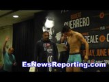Alex Luna vs Cristobal Cruz Weigh In And Faceoff - EsNews boxing