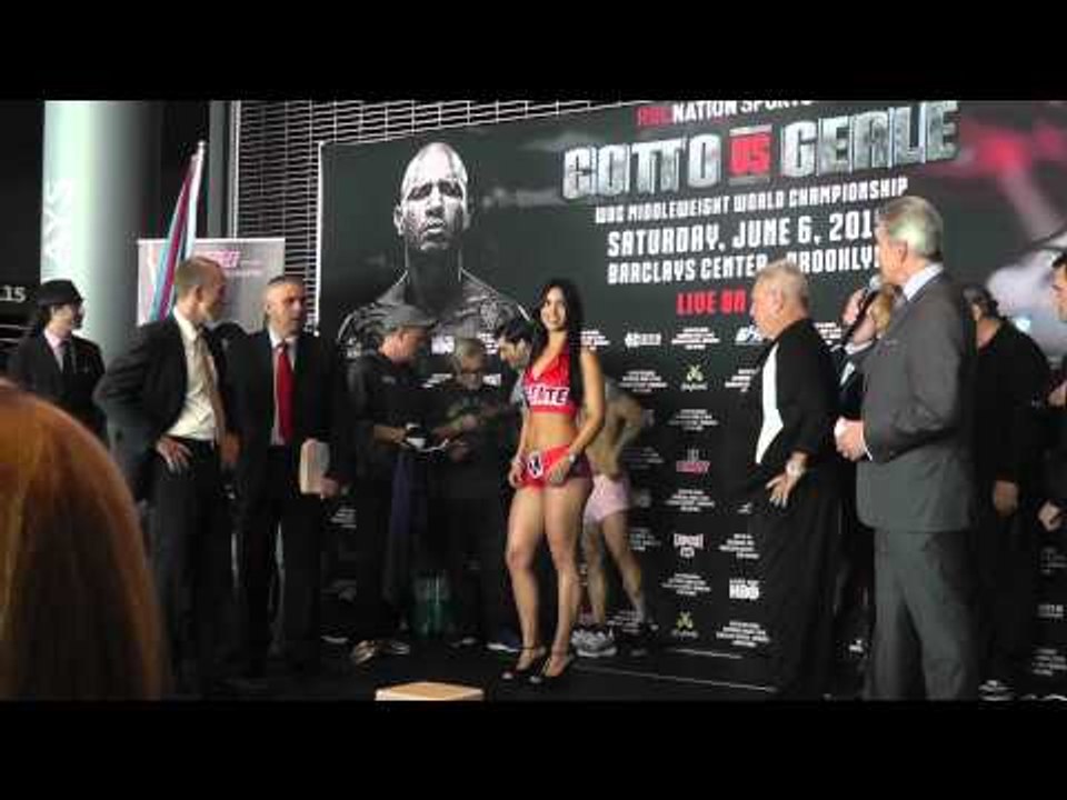 Full Miguel Cotto vs Daniel Geale Faceoff and weigh in - esnews boxing