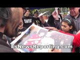 Perro Angulo mobbed by fans - EsNews Boxing
