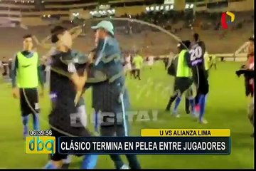 Torneo Apertura: se registró pelea tras clásico entre 'U' y Alianza