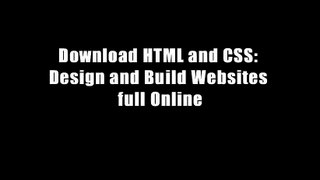 Download HTML and CSS: Design and Build Websites full Online