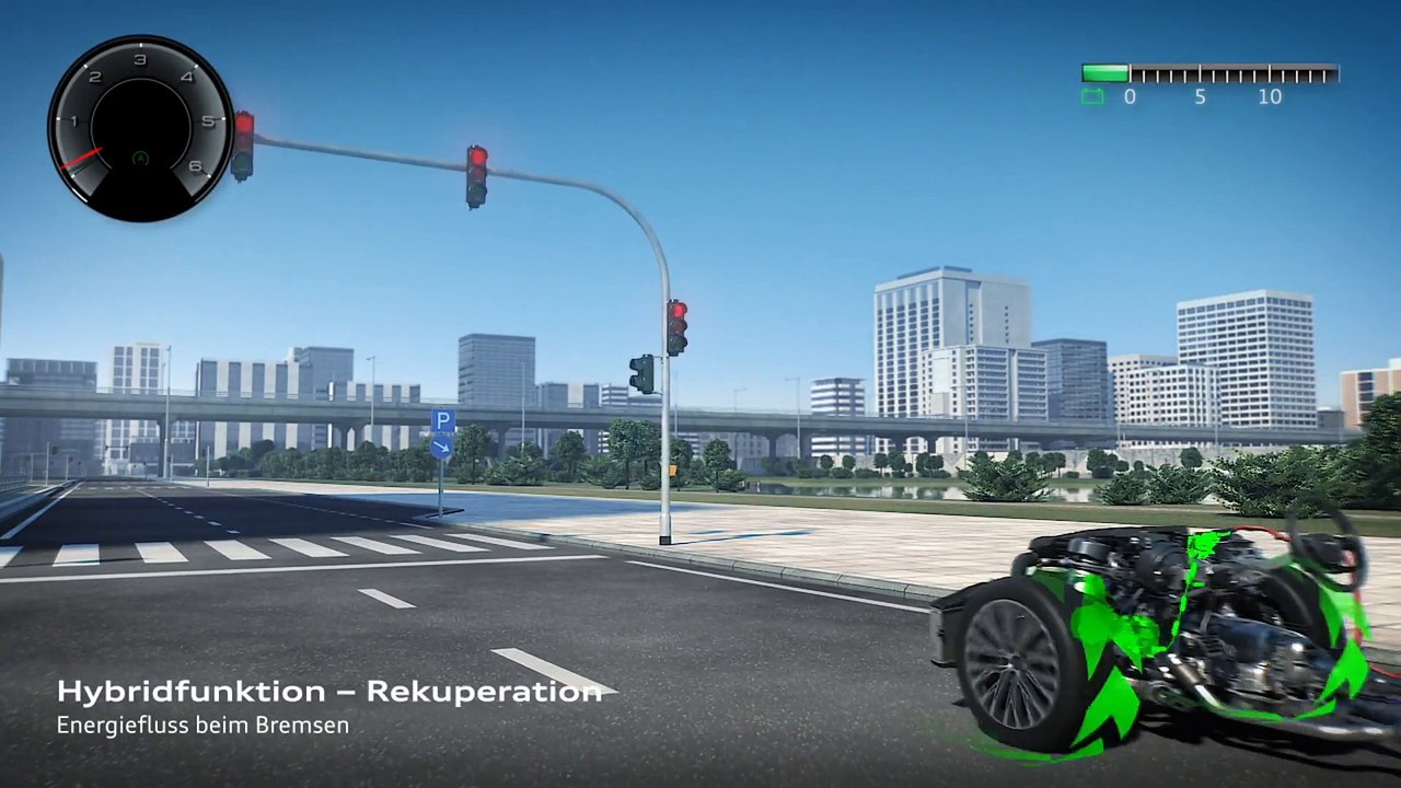 Audi A8 Mildhybrid Electric Vehicle (MHEV) - Animation