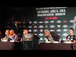 Freddie Roach at Miguel Cotto vs Daniel Geale Press Conference - esnews boxing