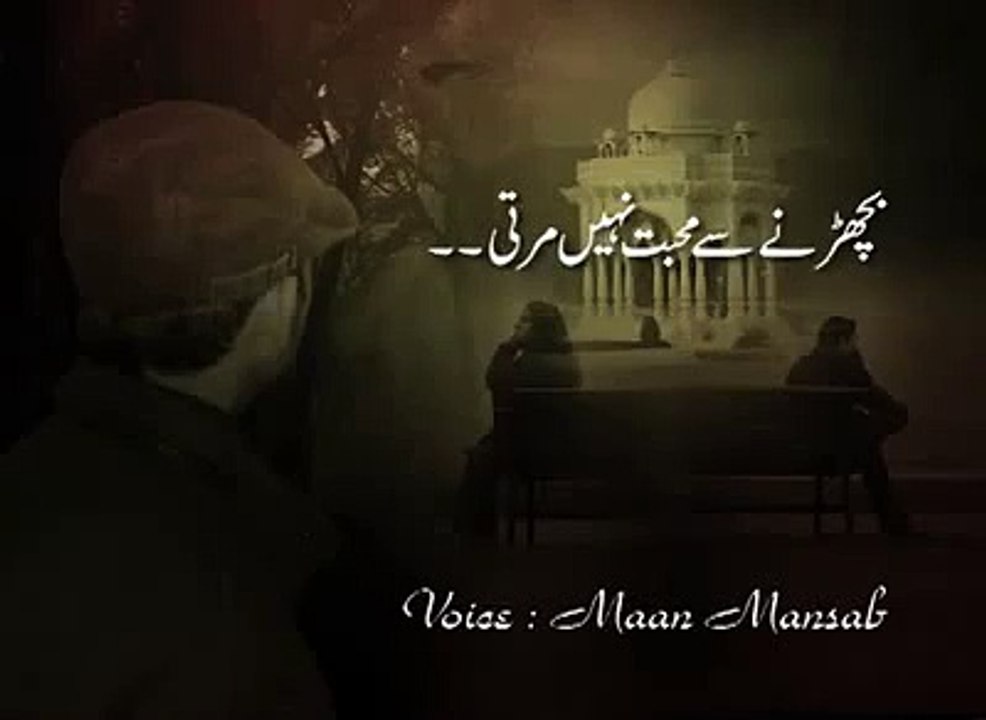 Best peotry word  must listen bicharne se mohabbat nai marti