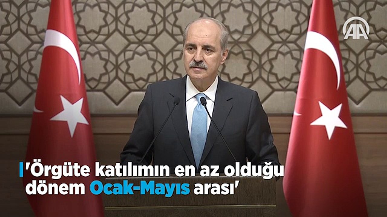 Kurtulmuş: Örgüte katılımın en az olduğu dönem Ocak-Mayıs arası