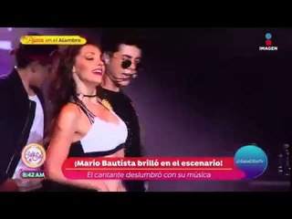 Mario Bautista muy agradecido con las bautisters en concierto | Sale el Sol