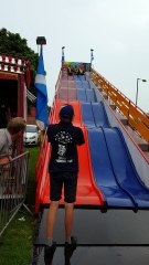 Police in Scotland Enjoy a Slip and Slide