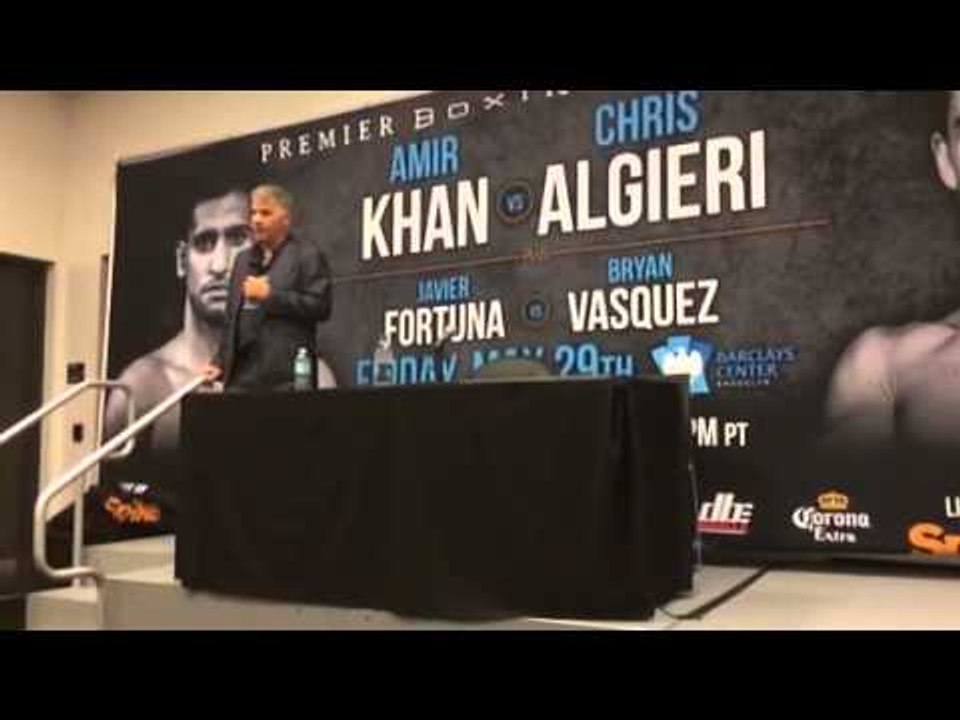 Khan vs Algieri post fight presser