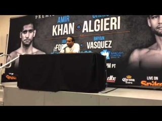 Algieri trainer khan fight was a draw