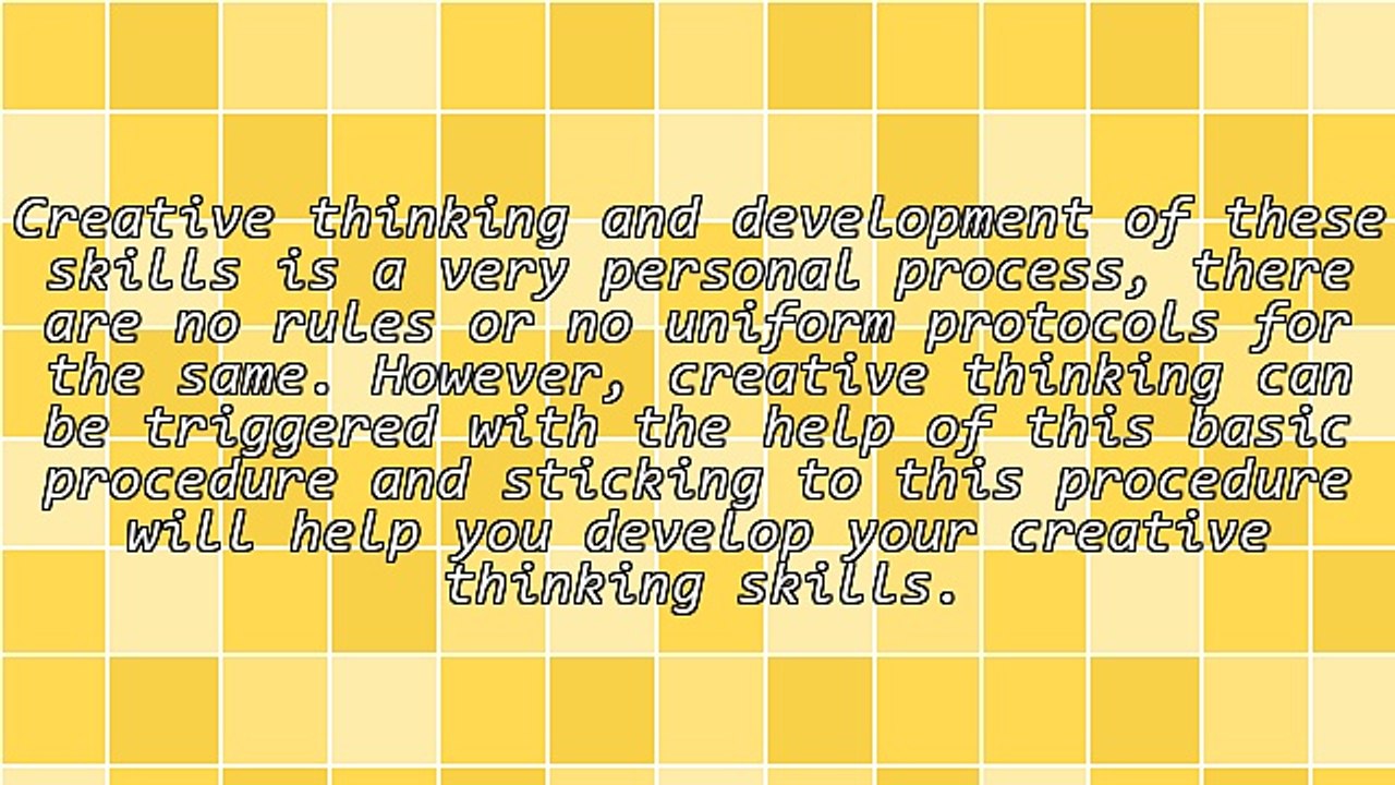 Talking About Skills and Methods for Creative Thinking