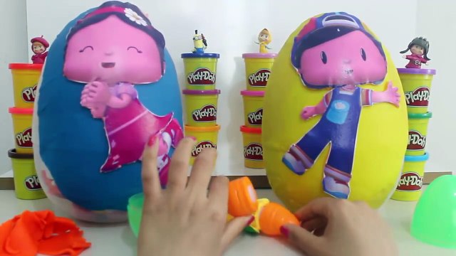 Pepee Şila ve Bebee 3 Dev Sürpriz Yumurta Oyun Hamuru - Pepee Oyuncakları maşa kinder joy,Çizgi film izle 2017