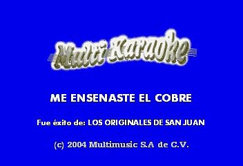 Los Originales De San Juan - Me Enseñaste El Cobre (Karaoke)