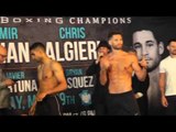 Amir Khan vs Chris Algieri Faceoff At Weigh In - EsNews Boxing
