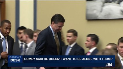 i24NEWS DESK | Comey said he doesn't want to be alone with Trump | Tuesday, June 6th 2017
