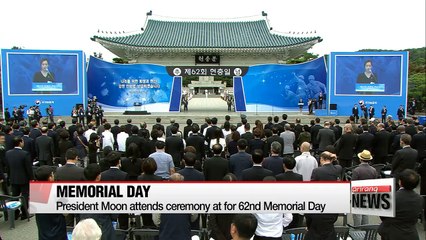 Download Video: President Moon attends 62nd Memorial Day ceremony