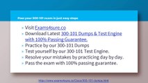 300-101 Dumps With 100% Passing Guarantee