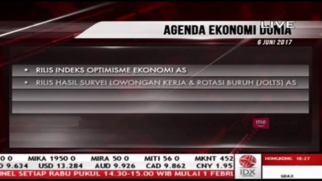 Agenda Ekonomi Dunia, Indonesia, dan Pasar Modal Indonesia 6 Juni 2017
