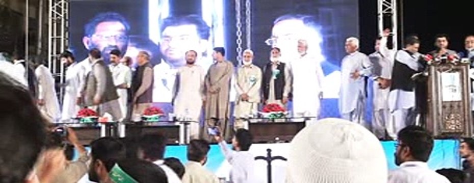 Ameer Jamaat e islami Siraj ul Haq slogans At Gujarat