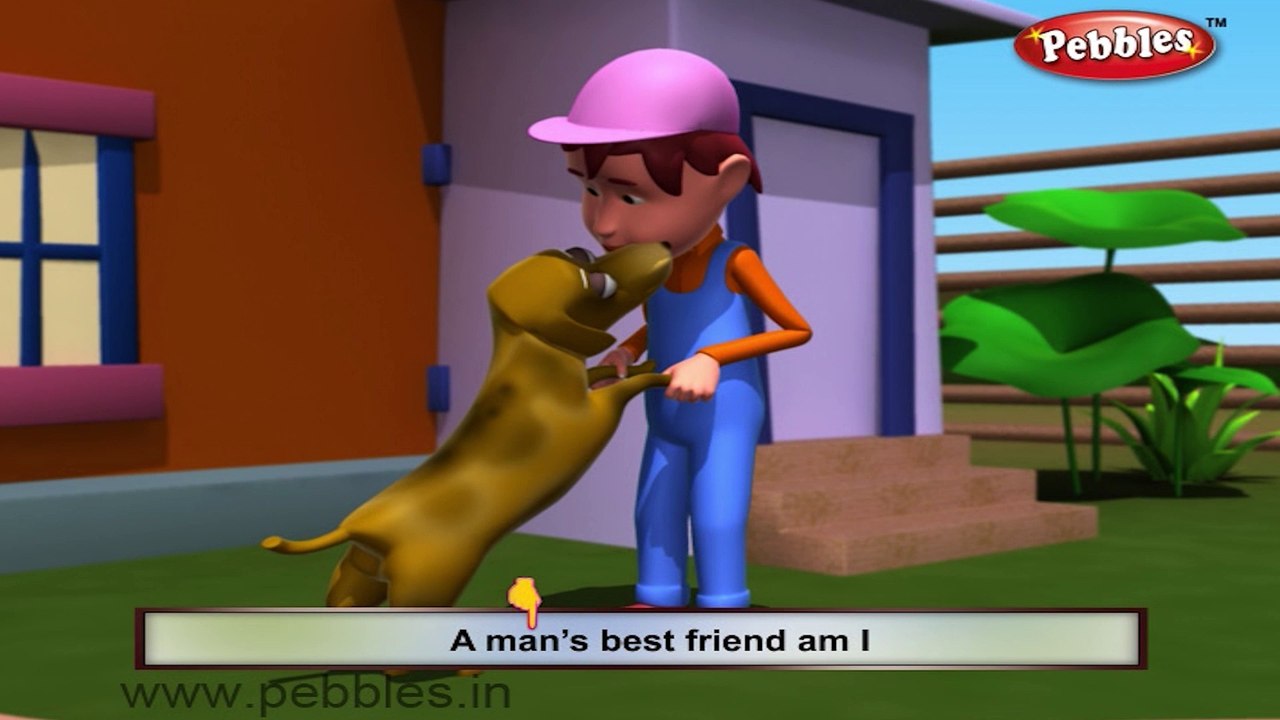 Dog | 3D animated nursery rhymes for kids with lyrics | popular animals rhyme for kids | Dog song | Animal songs | Funny rhymes for kids | cartoon | 3D animation | Top rhymes of animals for children