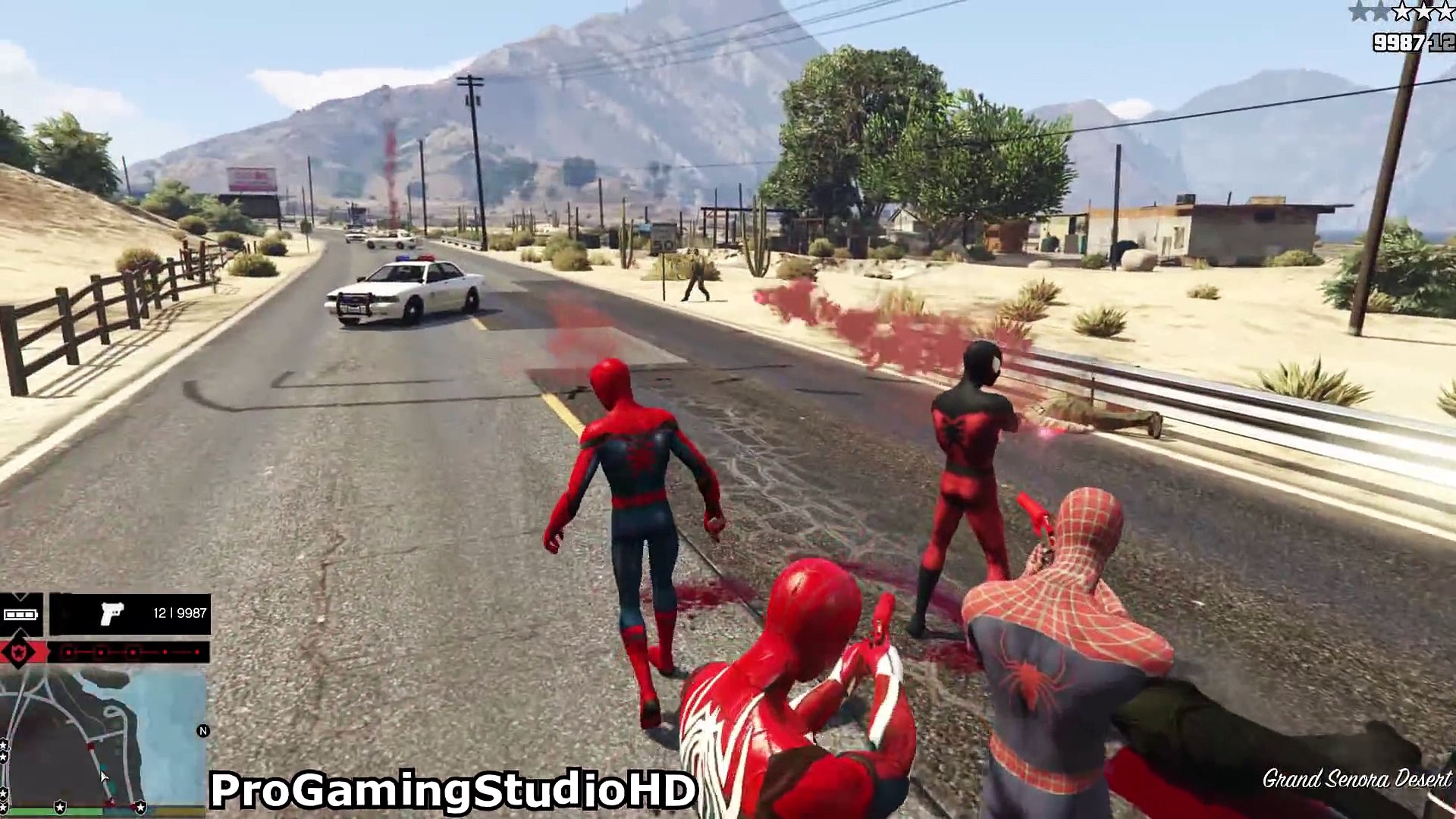 GTA 5 Spiderman's Crazy Team! (GTA 5 Mods Gameplay Compilation #59)