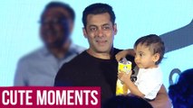 Salman khan Cute Moment With Baby Ahil At Being Human E Cycle Launch