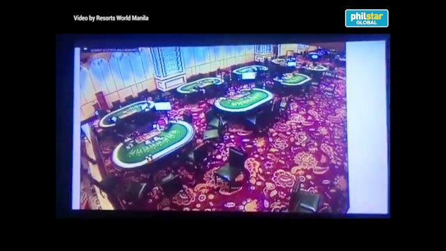 Security video shows gunman's movements at Resorts World