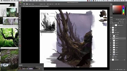 Digital Painting Tutorial 05 - Murky Swamp