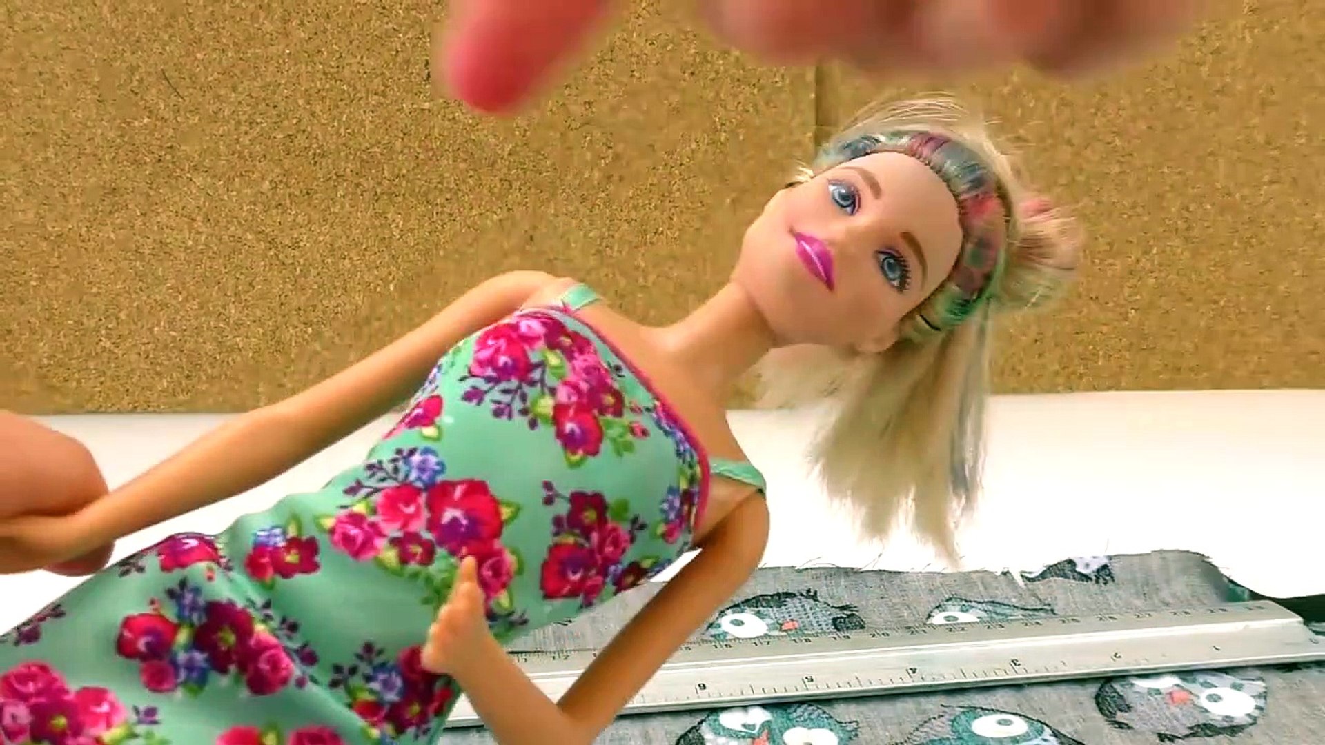 Barbie Kleid selber machen _ Kleidung für Puppe in 5 Minuten ohne Nähen _  DIY for Kid - Video Dailymotion