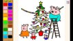 Искусство надувные шарики Книга Рождество раскраска весело Дети Дети ... Мумия страницы Пеппа свинья свиньи дерево видео