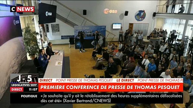 Thomas Pesquet évoque les premières sensations qu'il a eu en arrivant sur Terre - Regardez