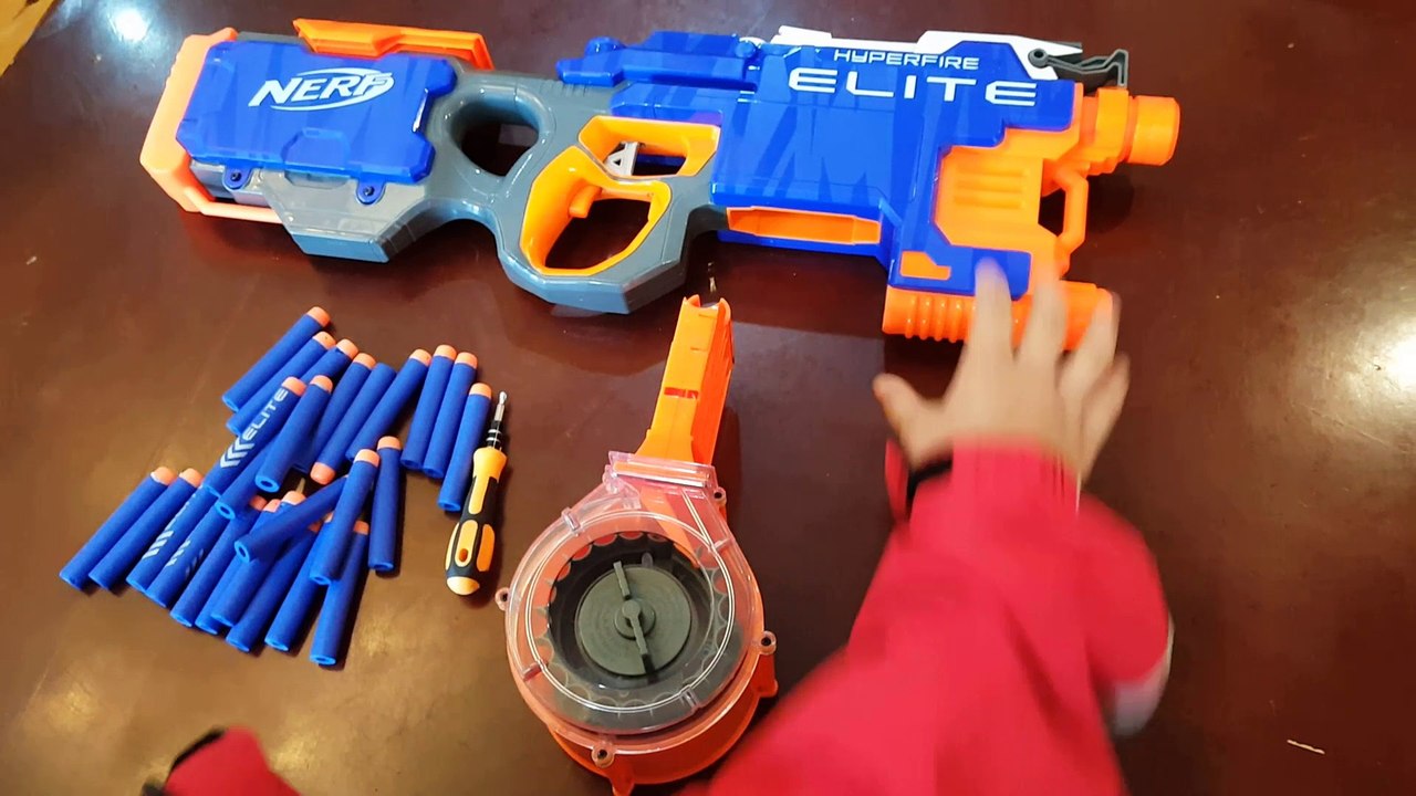 Nerf Elite Hyperfire Review and Firing Test